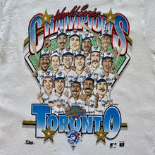 Load image into Gallery viewer, 90s Toronto Blue Jays 1992 World Series Champions Caricature T-Shirt