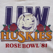 Load image into Gallery viewer, 80s Washington Huskies Rose Bowl 1981 Raglan Shirt