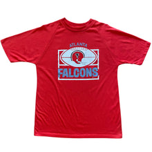 Load image into Gallery viewer, 80s Atlanta Falcons Two-Bar Helmet Raglan T-Shirt
