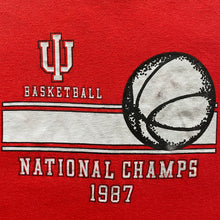 Load image into Gallery viewer, 80s Indiana Hoosiers National Champs 1987 T-Shirt
