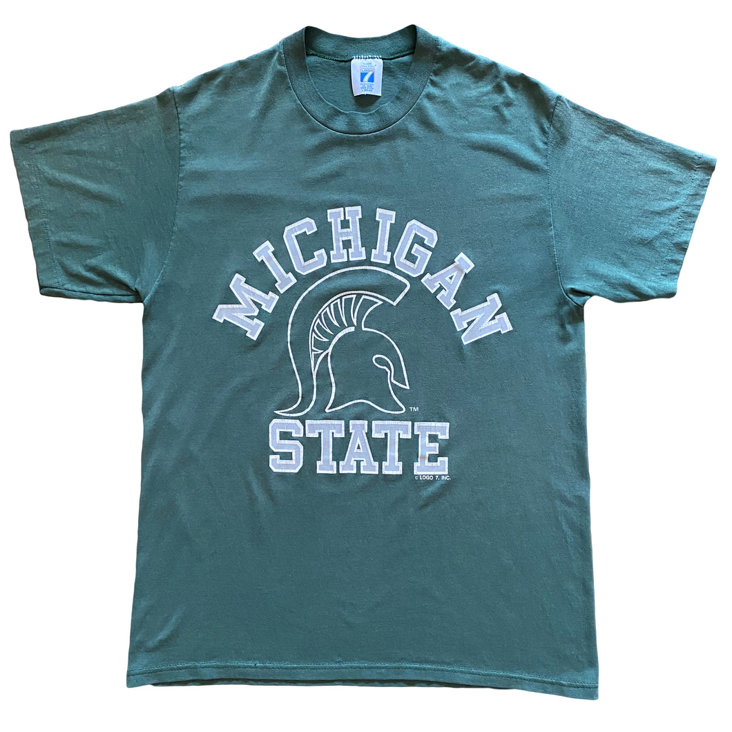 80s Michigan State Spartans Logo T-Shirt