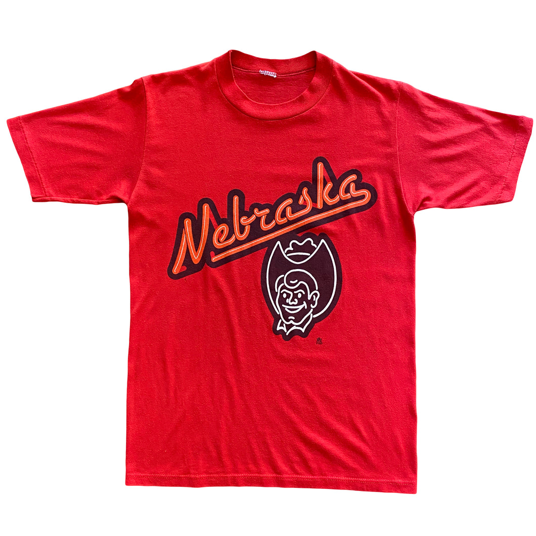 80s Nebraska Cornhuskers Mascot T-Shirt