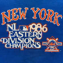 Load image into Gallery viewer, 80s New York Mets 1986 NL East Division Champs T-Shirt
