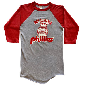 80s Philadelphia Phillies 1980 World Champions Raglan Shirt
