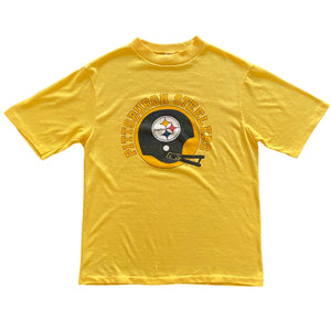 80s Pittsburgh Steelers Two-Bar Helmet T-Shirt