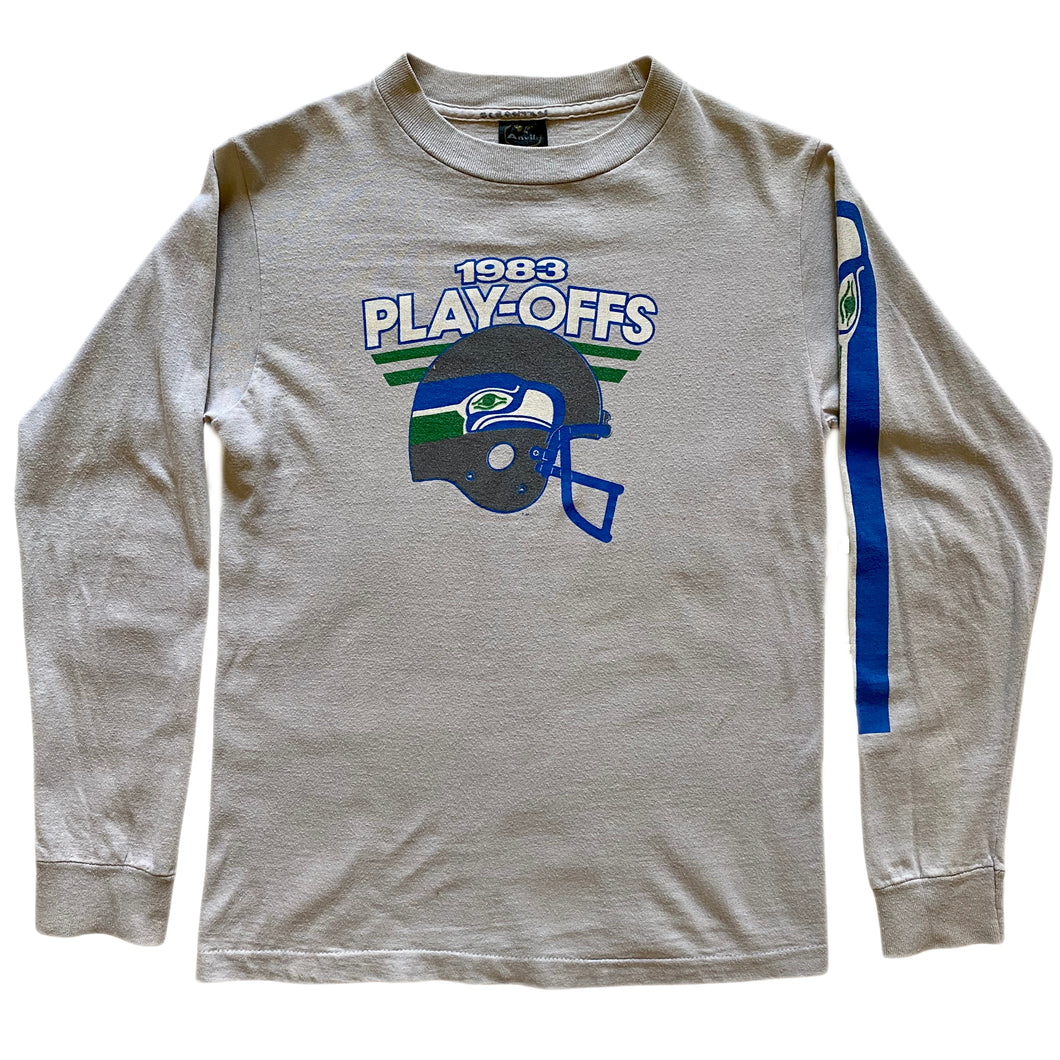 80s Seattle Seahawks 1983 Playoffs Long Sleeve Shirt