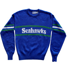 Load image into Gallery viewer, 80s Seattle Seahawks Cliff Engle Sweater
