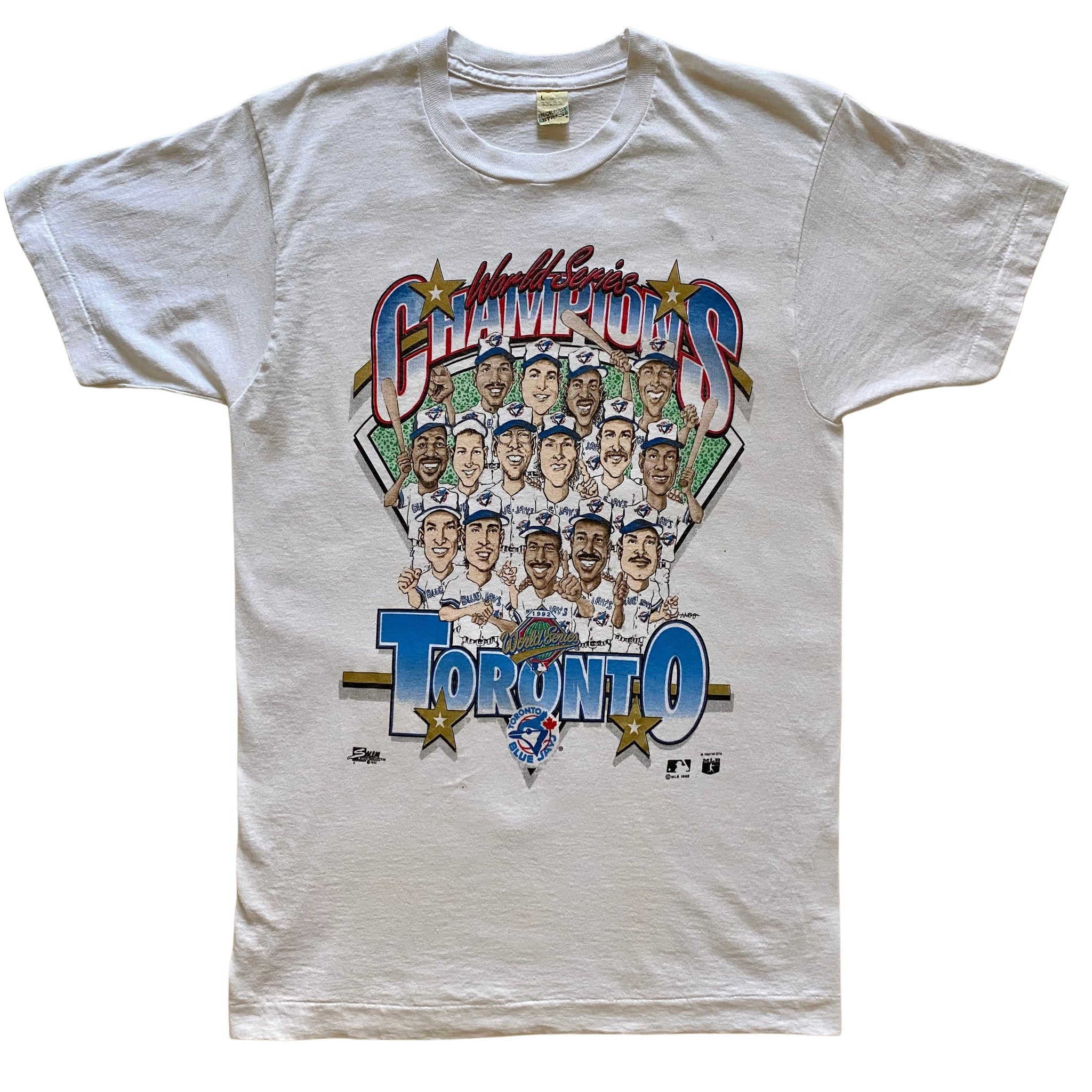 Vintage MLB (Salem) - Toronto Blue Jays Caricature T-Shirt 1992 X-Large