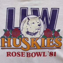Load image into Gallery viewer, 80s Washington Huskies Rose Bowl 1981 Raglan Shirt
